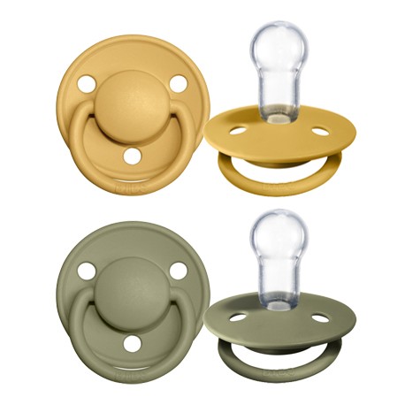 BIBS De Lux - 2er Pack,  One size (0-36 Mon.), Rund - Silikon