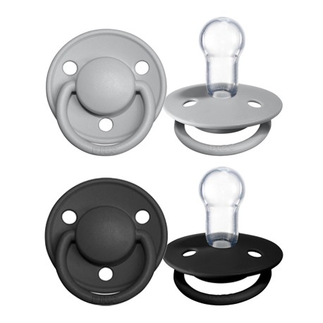 BIBS De Lux - 2er Pack,  One size (0-36 Mon.), Rund - Silikon