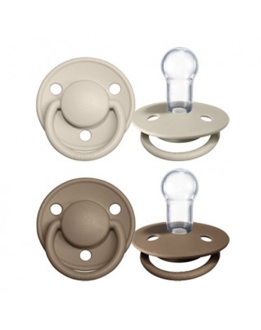 BIBS De Lux - 2er Pack,  One size (0-36 Mon.), Rund - Silikon