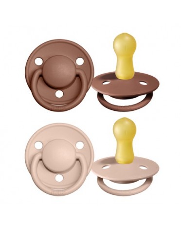 BIBS De Lux - 2er Pack,  Gr. 2 (Ab 6 Mon.), Rund - Latex