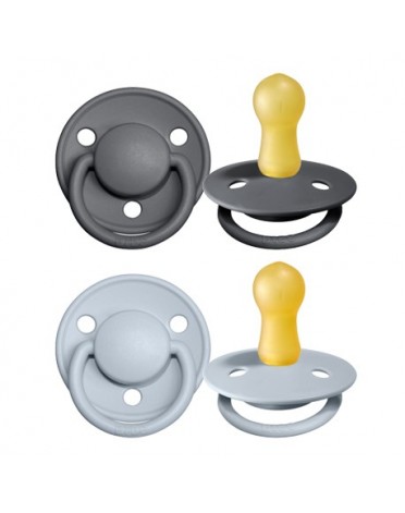 BIBS De Lux - 2er Pack,  Gr. 2 (Ab 6 Mon.), Rund - Latex