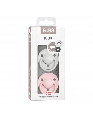 BIBS De Lux - 2er Pack,  Gr. 2 (Ab 6 Mon.), Rund - Latex