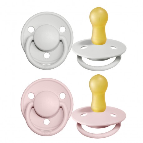 BIBS De Lux - 2er Pack,  Gr. 2 (Ab 6 Mon.), Rund - Latex