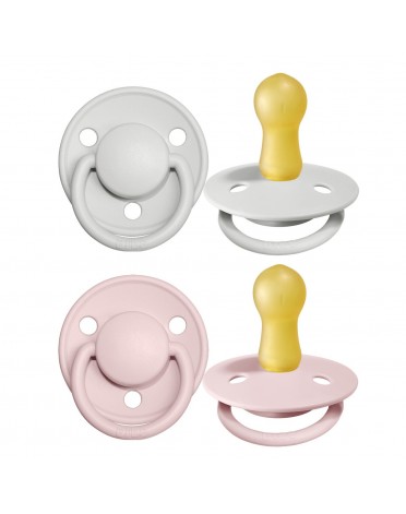 BIBS De Lux - 2er Pack,  Gr. 2 (Ab 6 Mon.), Rund - Latex