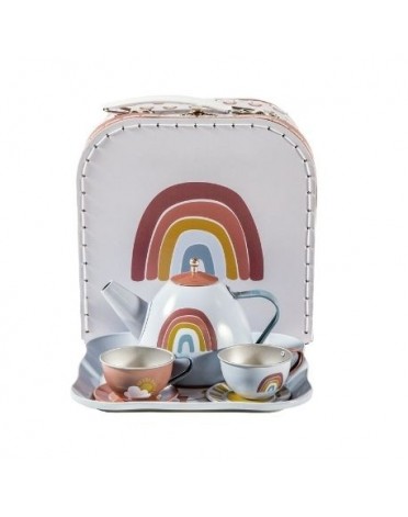 LITTLE DUTCH, Tee-Set - 7 Teile, inkl. kleinem Koffer, Bunt