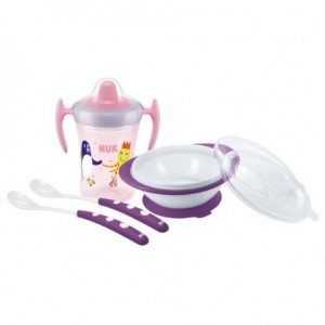 NUK  Esslern-Set, Rosa/Lila,  Ab 6 Mon.