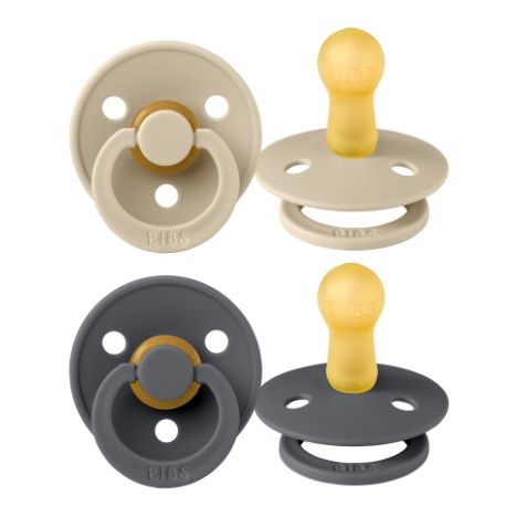 BIBS Colour - 2er Pack, Gr. 2 (6+ Mon.), Rund - Latex