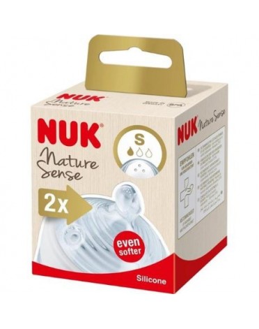 NUK  Nature Sense, Flaschensauger - 2er-Set, S, 0-18+ Mon.