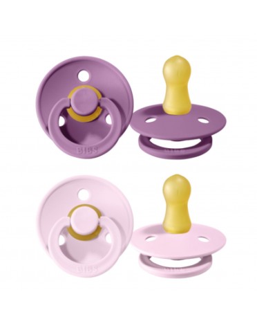BIBS Colour - 2er Pack,  Gr. 1 (0-6 Mon.), Rund - Latex