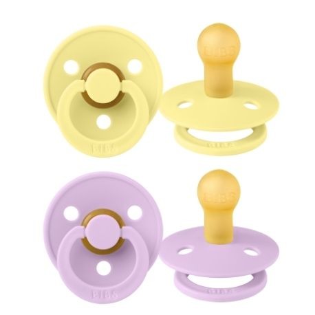 BIBS Colour - 2er Pack,  Gr. 1 (0-6 Mon.), Rund - Latex