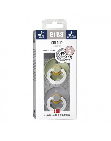 BIBS Colour - 2er Pack, Gr. 2 (6+ Mon.), Rund - Latex