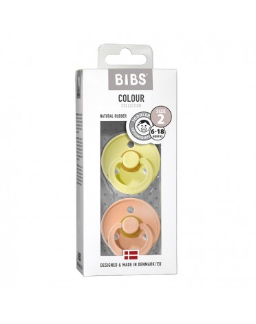 BIBS Colour - 2er Pack, Gr. 2 (6+ Mon.), Rund - Latex