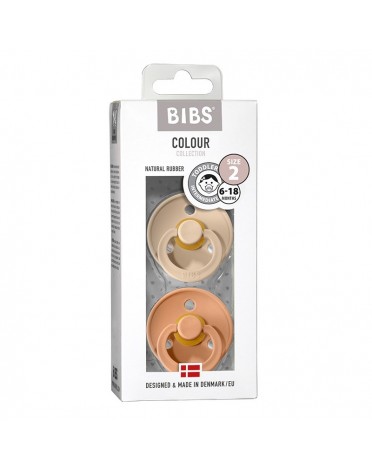 BIBS Colour - 2er Pack, Gr. 2 (6+ Mon.), Rund - Latex