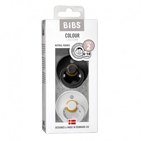 BIBS Colour - 2er Pack, Gr. 2 (6+ Mon.), Rund - Latex