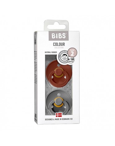 BIBS Colour - 2er Pack, Gr. 2 (6+ Mon.), Rund - Latex