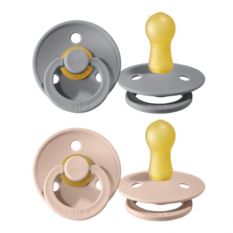 BIBS Colour - 2er Pack, Gr. 2 (6+ Mon.), Rund - Latex BIBS Colour - 2er Pack, Gr. 2 (6+ Mon.), Rund - Latex