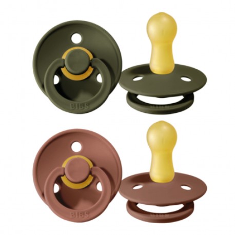BIBS Colour - 2er Pack, Gr. 2 (6+ Mon.), Rund - Latex