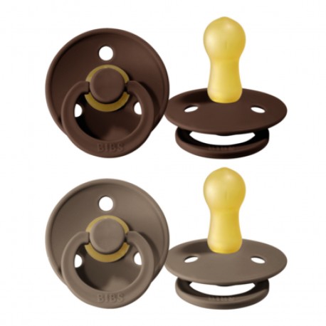 BIBS Colour - 2er Pack, Gr. 2 (6+ Mon.), Rund - Latex