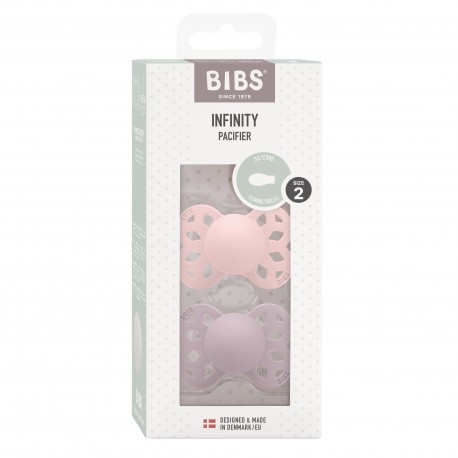 BIBS Infinity 2-pak,  Gr. 2 (6-18 Mon.), Symmetrisch - Silikon