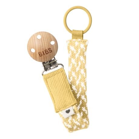 BIBS Paci Braid,  Schnullerkette, Pale Butter / Ivory