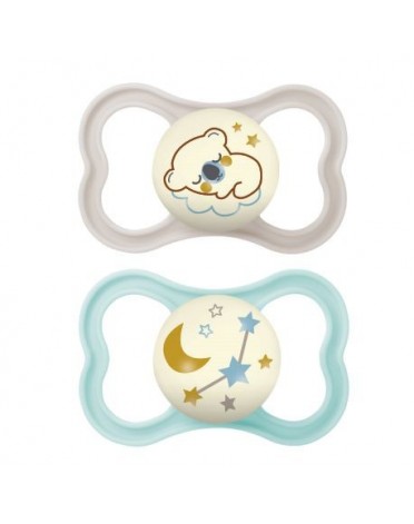 MAM Air Night 2-pack, Gr. 3 (16-36 Mon), Symetrisch - Silikon