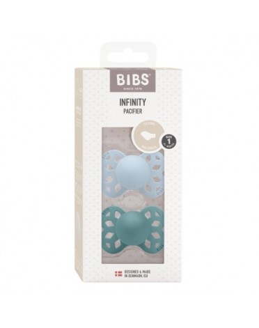 BIBS Infinity 2er-Set, Gr. 1 (0-6 Mon.), Anatomisch - Silikon