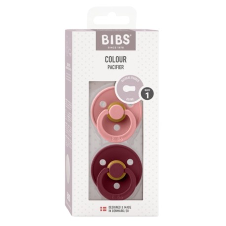 BIBS Colour - 2er Pack,  Gr. 1 (0-6 Mon.), Rund - Latex