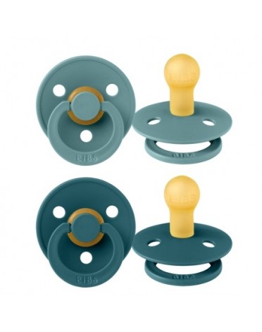 BIBS Colour - 2er Pack,  Gr. 1 (0-6 Mon.), Rund - Latex