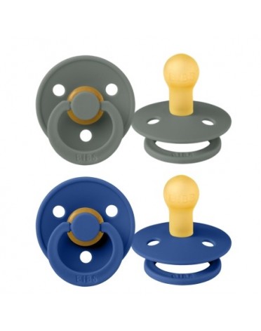 BIBS Colour - 2er Pack,  Gr. 1 (0-6 Mon.), Rund - Latex