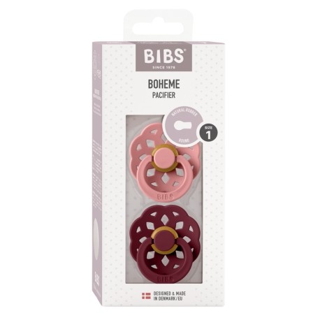 BIBS Boheme - 2er Pack,  Gr. 1 (0-6 Mon.), Rund - Latex