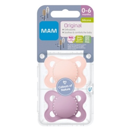 MAM Original 2er Pack, Gr. 1 (0-6 Mon.), Symmetrisch - Silikon
