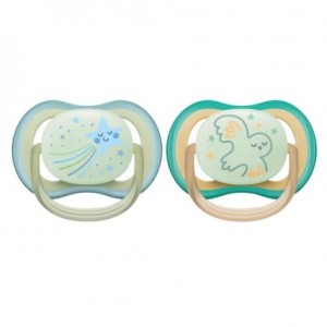 PHILIPS AVENT Ultra Air Night - 2er Pack, Gr. 1 (0-6 Mon.), Symmetrisch - Silikon