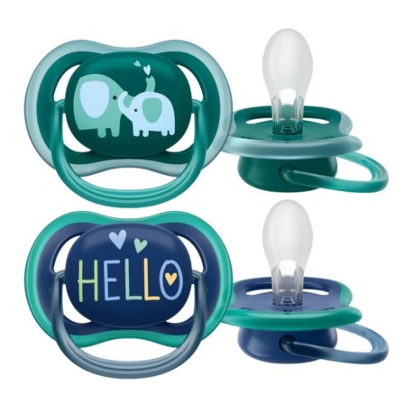 PHILIPS AVENT Ultra Air - 2er Pack, Gr. 3 (18+ Mon).,Symmetrisch - Silikon