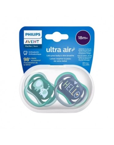 PHILIPS AVENT Ultra Air - 2er Pack, Gr. 3 (18+ Mon).,Symmetrisch - Silikon