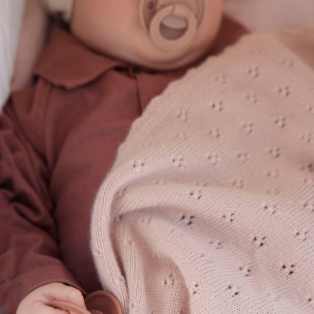 Elodie, Strickdecke, Blushing Pink