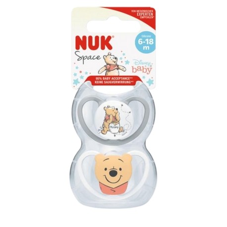 NUK Space Disney, Gr. 2 (6-18 Mon.), Anatomis - Silikon, 2er-Set