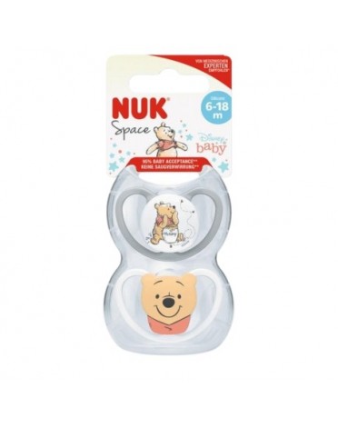 NUK Space Disney, Gr. 2 (6-18 Mon.), Anatomis - Silikon, 2er-Set