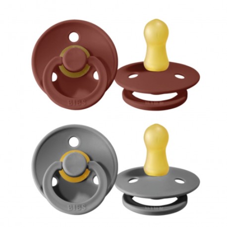 BIBS Colour - 2er Pack,  Gr. 1 (0-6 Mon.), Rund - Latex