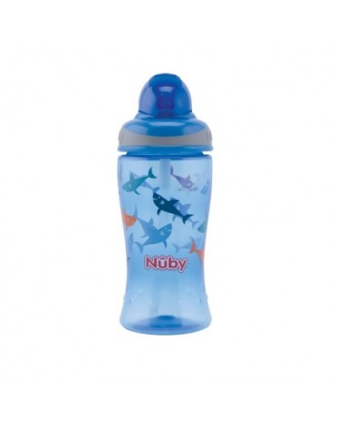 Nüby, Flip-it Sportflasche, 12+ Monate, Blue