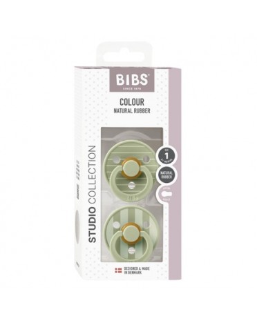 BIBS Studio Line - 2er Pack,  Gr. 1 (0-6 Min.), Rund - Latex