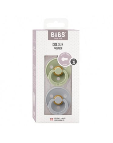 BIBS Colour - 2er Pack,  Gr. 3 (Ab 18 Mon.), Rund - Latex