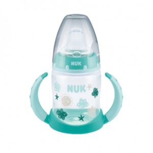 NUK First Choice+ Learner Bottle, Babyflasche, 150 ml, Cloud