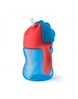 Philips Avent,  Bendy sugerørskop, Blå/rød , Str. 9+ mdr.