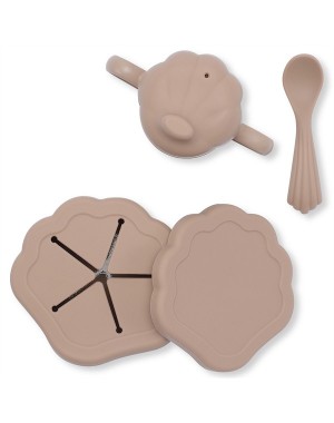 Konges Sløjd, Clam Set, Spisesæt i 3-dele, Blush, Findes i flere varianter