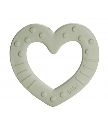 Bibs Baby Bitie, Bidering, Heart, Sage