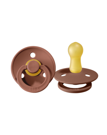 BIBS Colour - 2-pak,  Str. 2 (6+ mdr.),  Rund - Latex