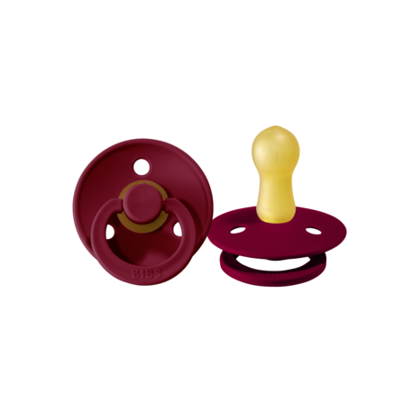 BIBS Colour - 2-pak,  Str. 2 (6+ mdr.),  Rund - Latex