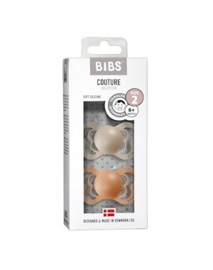 BIBS Couture - 2-pak,  Str. 2 (6+ mdr.), Anatomisk - Silikone,