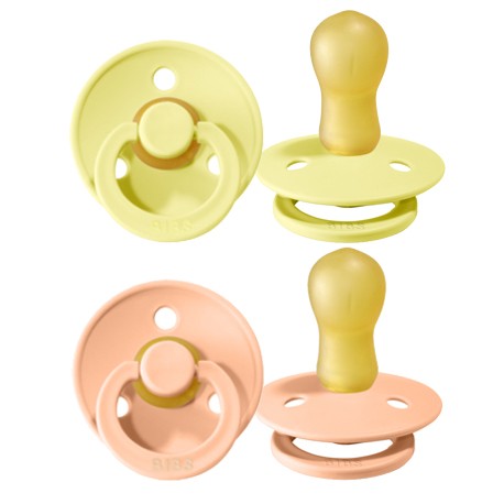 BIBS Colour - 2-pak,  Str. 3 (18+ mdr.), Rund - Latex