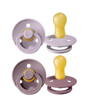 BIBS Colour - 2-pak,  Str. 3 (18+ mdr.), Rund - Latex